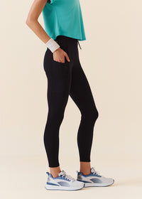 Women Fitness Training Pants - Jet Black - 7