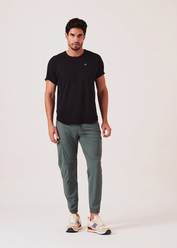 Men Performance Fit T-Shirt - Jet Black - 2