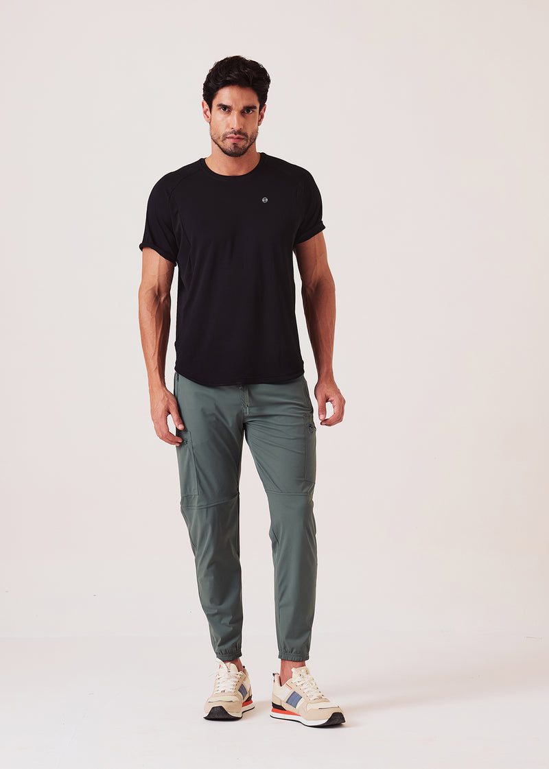 Mens Performance Fit T-Shirt - Jet Black - S