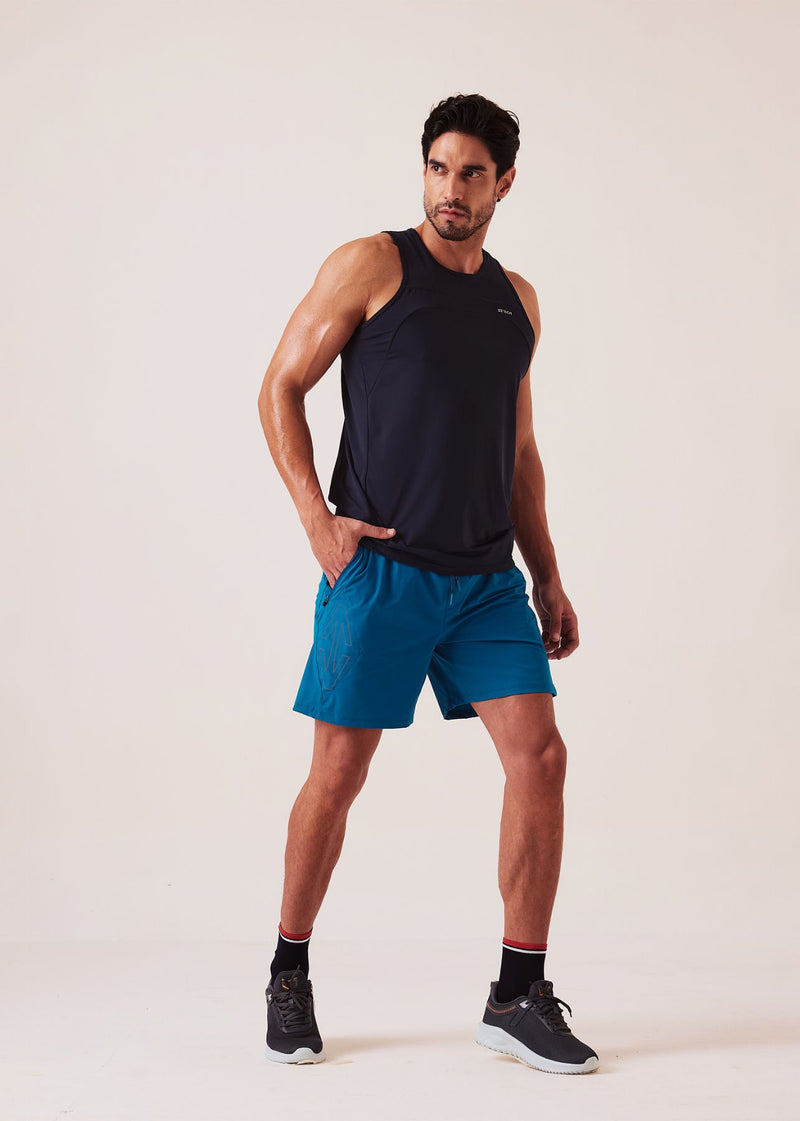 Mens Gym Tank Top - Jet Black - S