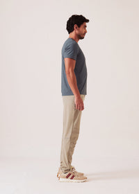 Men Zipper Pocket Workout Pants - Muted Green - 5