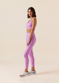 Women Comfort Fit Leggings - Orchid Pink - 4