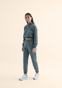 Play Core Snap Botton Track Pants - Balsam Green - 5