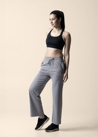 Women Straight Fit Pants - Purple Grey - 2