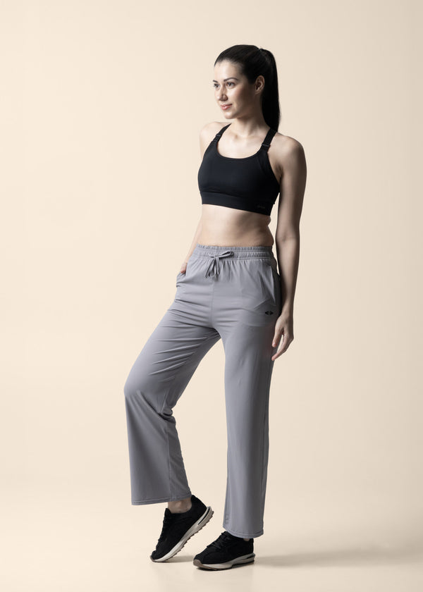 Women Straight Fit Pants - Purple Grey - 2
