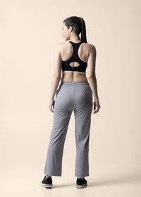 Women Straight Fit Pants - Purple Grey - 6