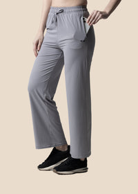 Women Straight Fit Pants - Purple Grey - 1
