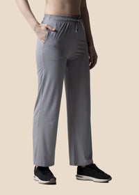 Women Straight Fit Pants - Purple Grey - 4