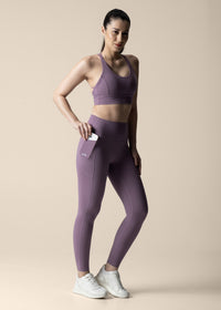 Sculting Silhouette StrchFlex Leggings - Blue Lilac - 2
