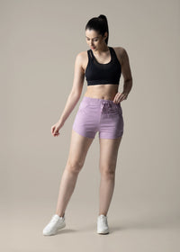 StrchFlex Fitted Shorts - Lavendar - 2