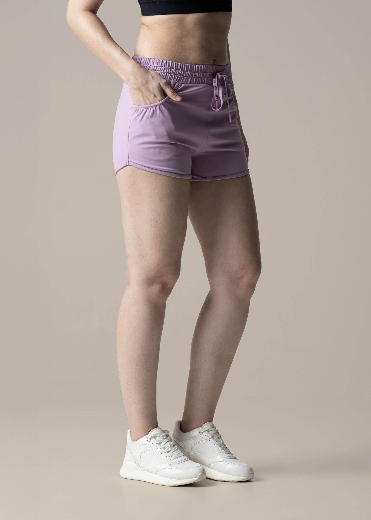 StrchFlex Fitted Shorts - Lavendar
