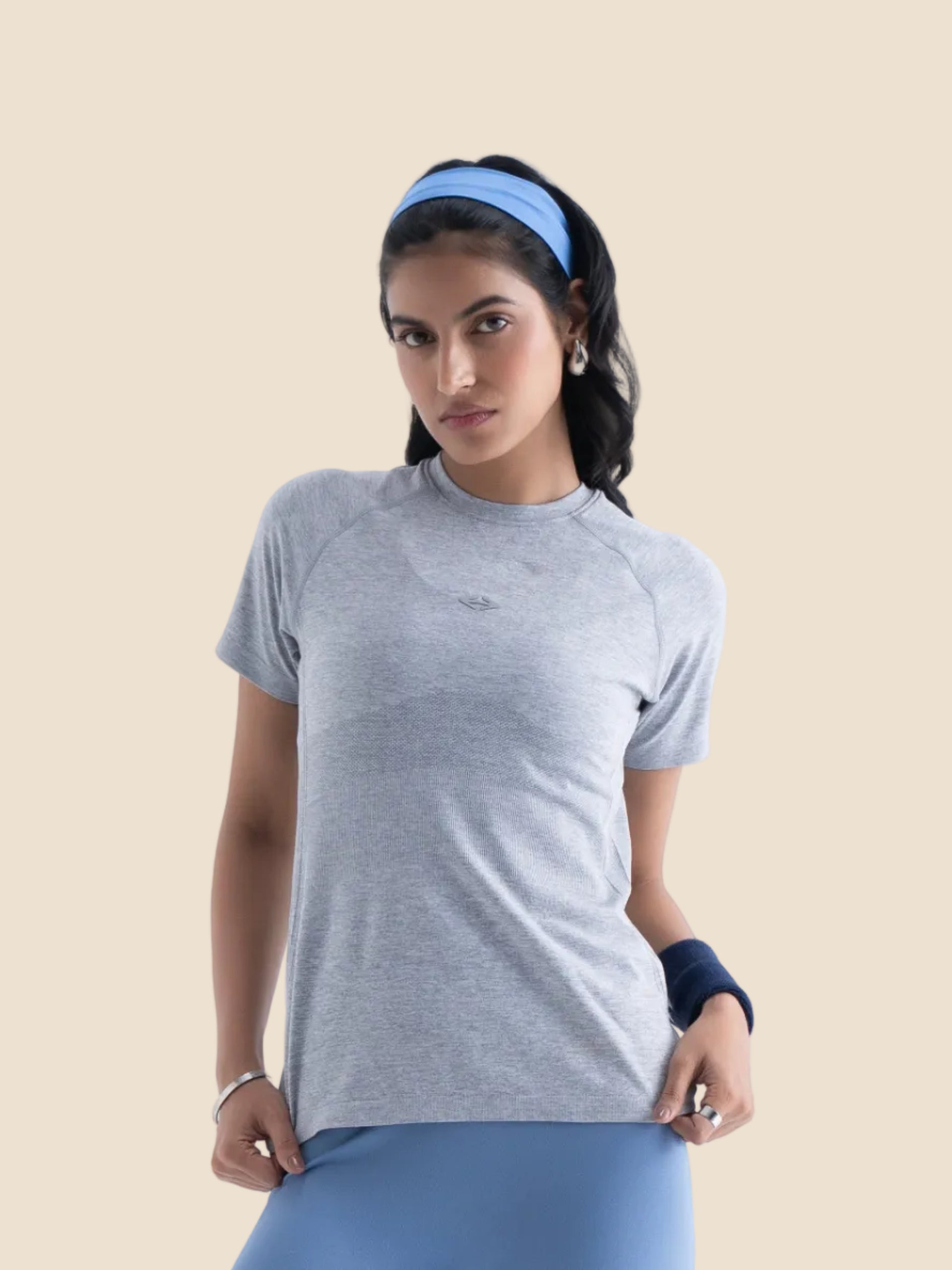 Seamless workout Regular Tee - Ultimate Grey - 1