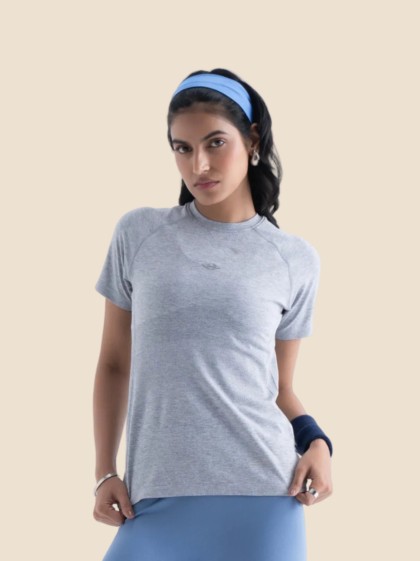 Seamless workout Regular Tee - Ultimate Grey - 1