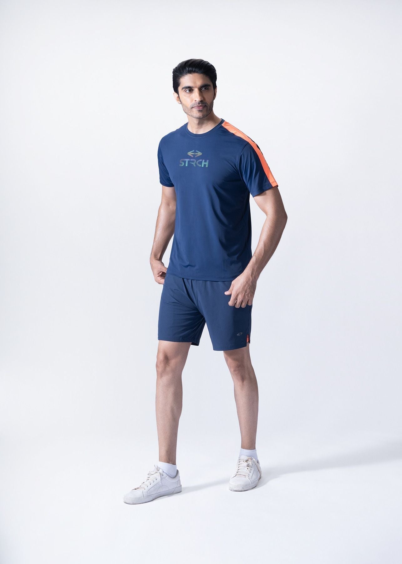 Men Active Gym Tee Navy Blue - 6