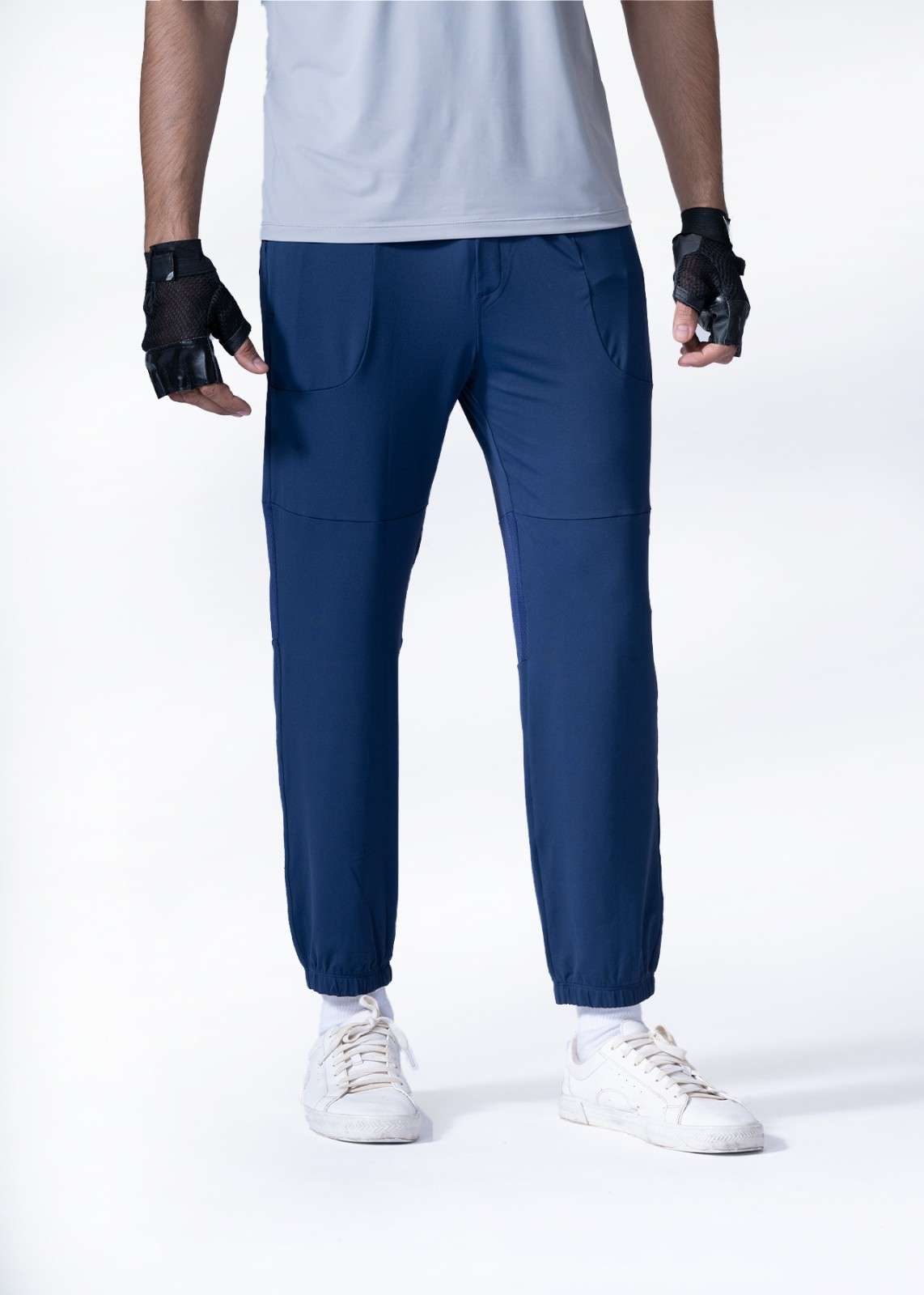 Men Air Light Track Pants Navy Blue - 5