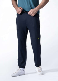 Men Air Light Track Pants Navy Blue - 4