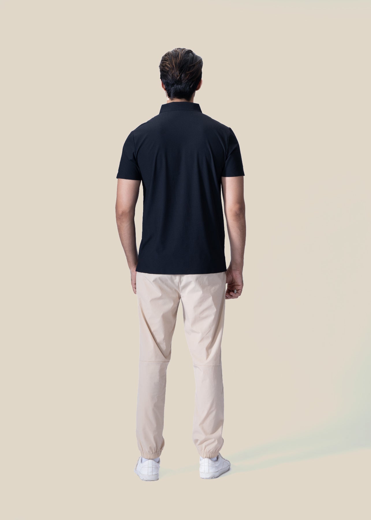 Men Bonded Polo - Black - 5