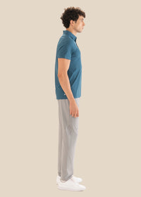 Men Bonded Polo Crystal Teal - 5