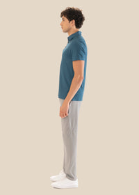 Men Bonded Polo Crystal Teal - 4