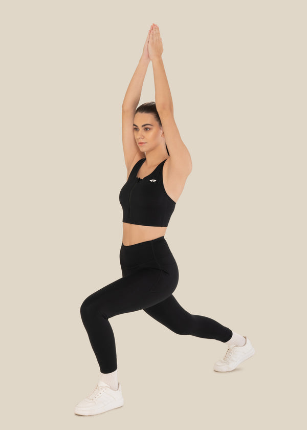 High Impact Sports Bra - Black - 2