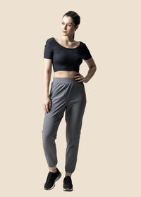 Everyday basic crop top - Black - 2