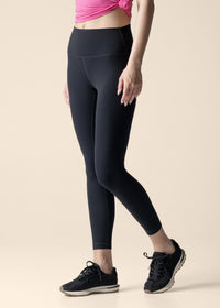 Women Slim Fit Leggings - Black - 4