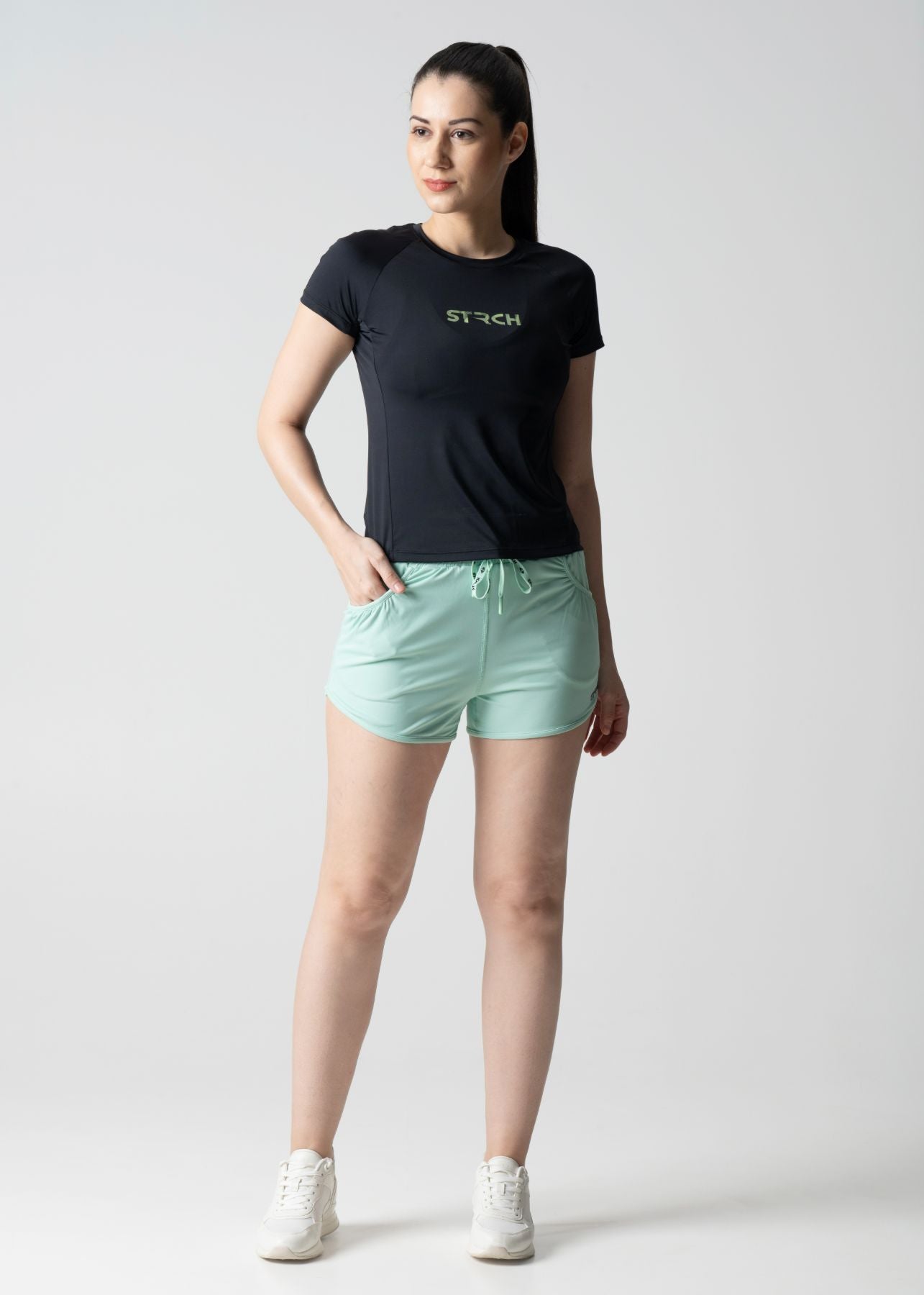 Women Running T Shirt - Black - 1