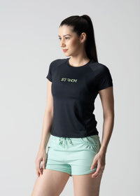 Women Running T Shirt - Black - 4