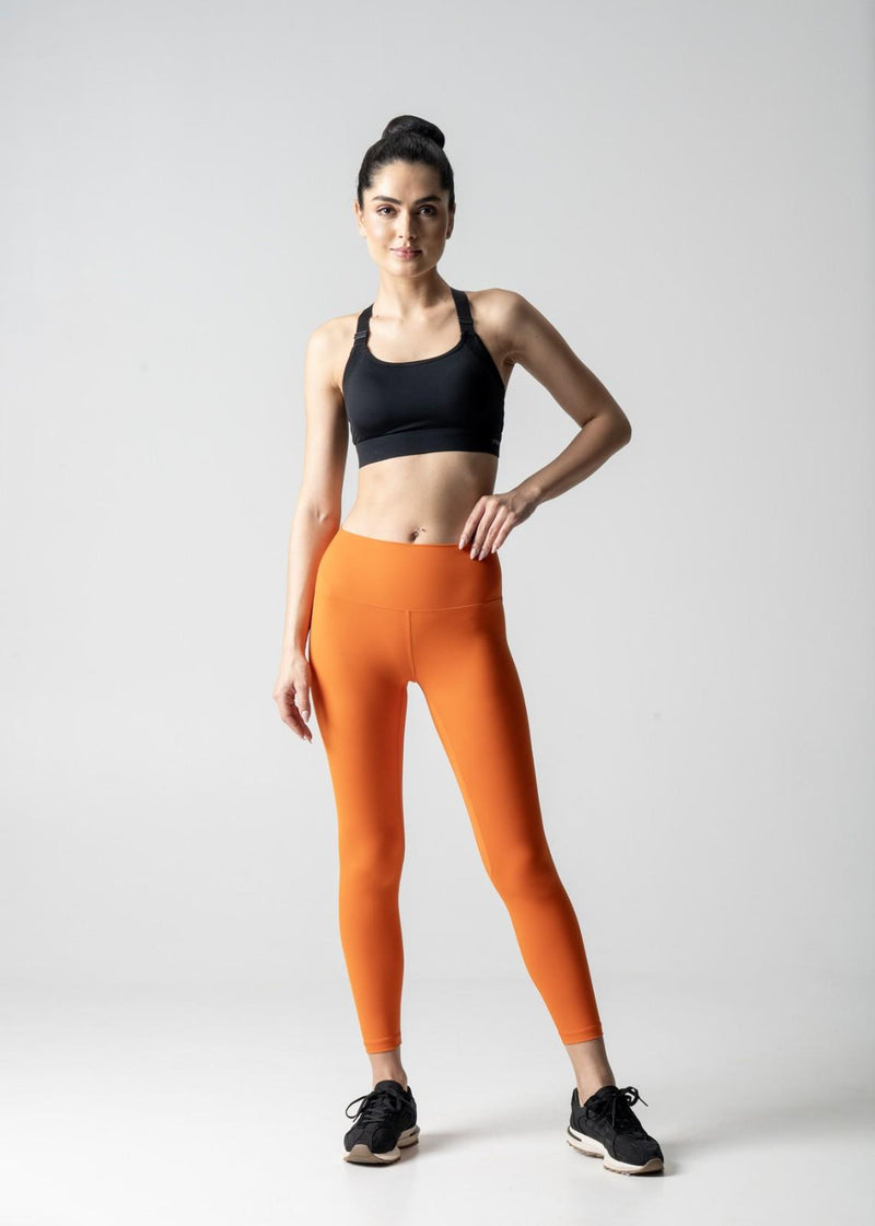 Women Slim Fit Leggings - Orange