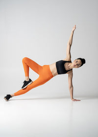 Women Slim Fit Leggings - Orange - 4