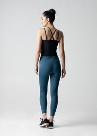 Women Slim Fit Leggings - Indigo Dye - 4