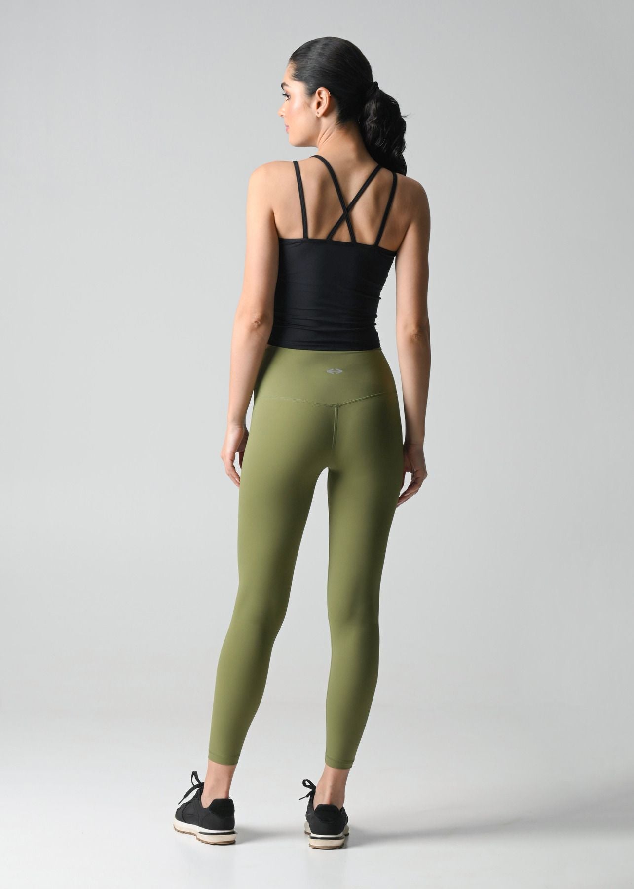 Women Slim Fit Leggings - Olive - 4