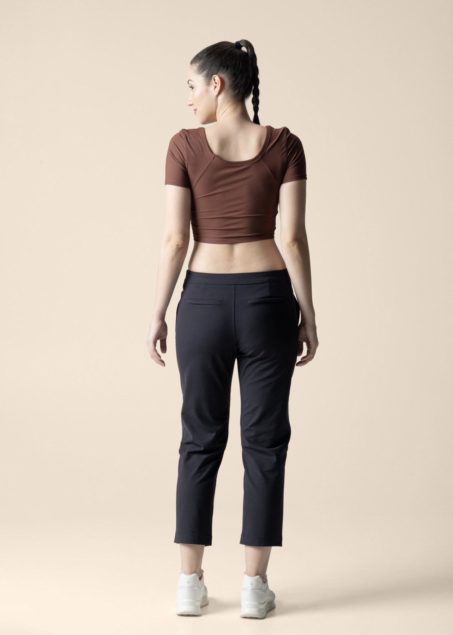 Everyday basic crop top - Brown - 5