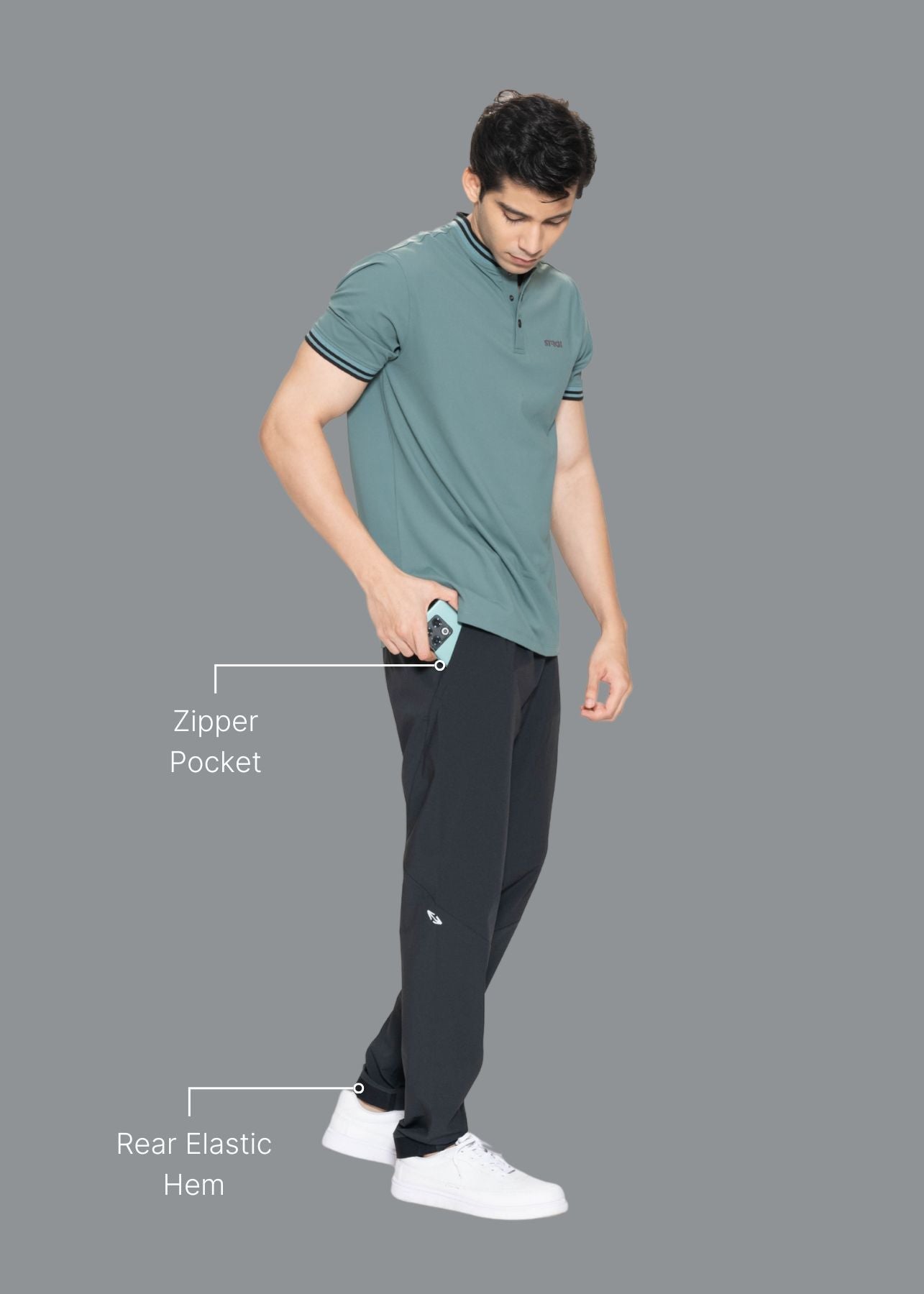 Men Flex Track Pant Black - 2