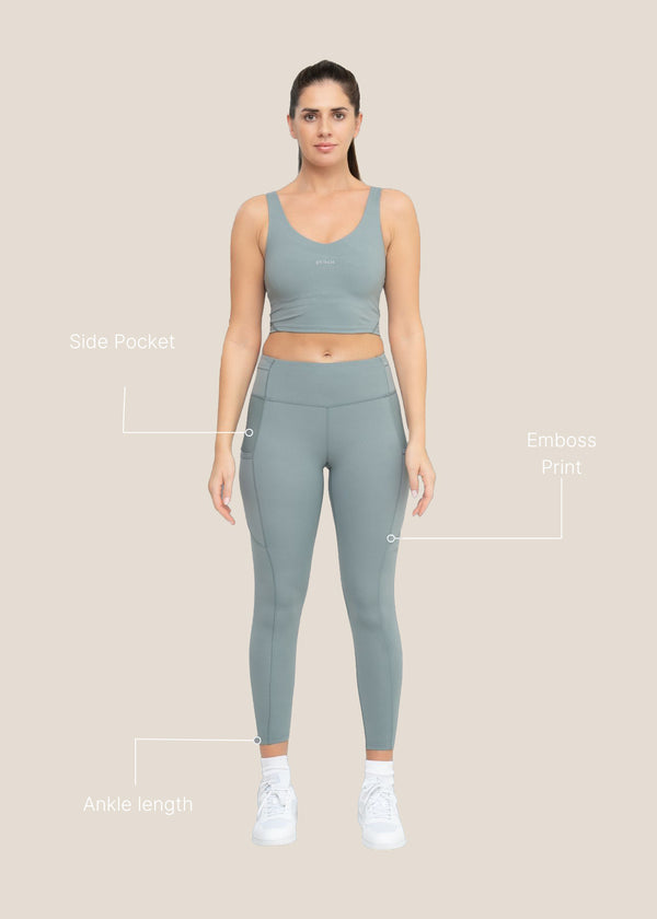 Play Core Embossed leggings - Green - 2