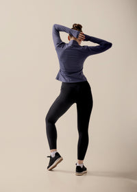 Women High Neck Zip Jacket - Lilac Blue - 6