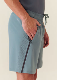 Men Dual Zip Pocket Shorts - Pine Green - 4