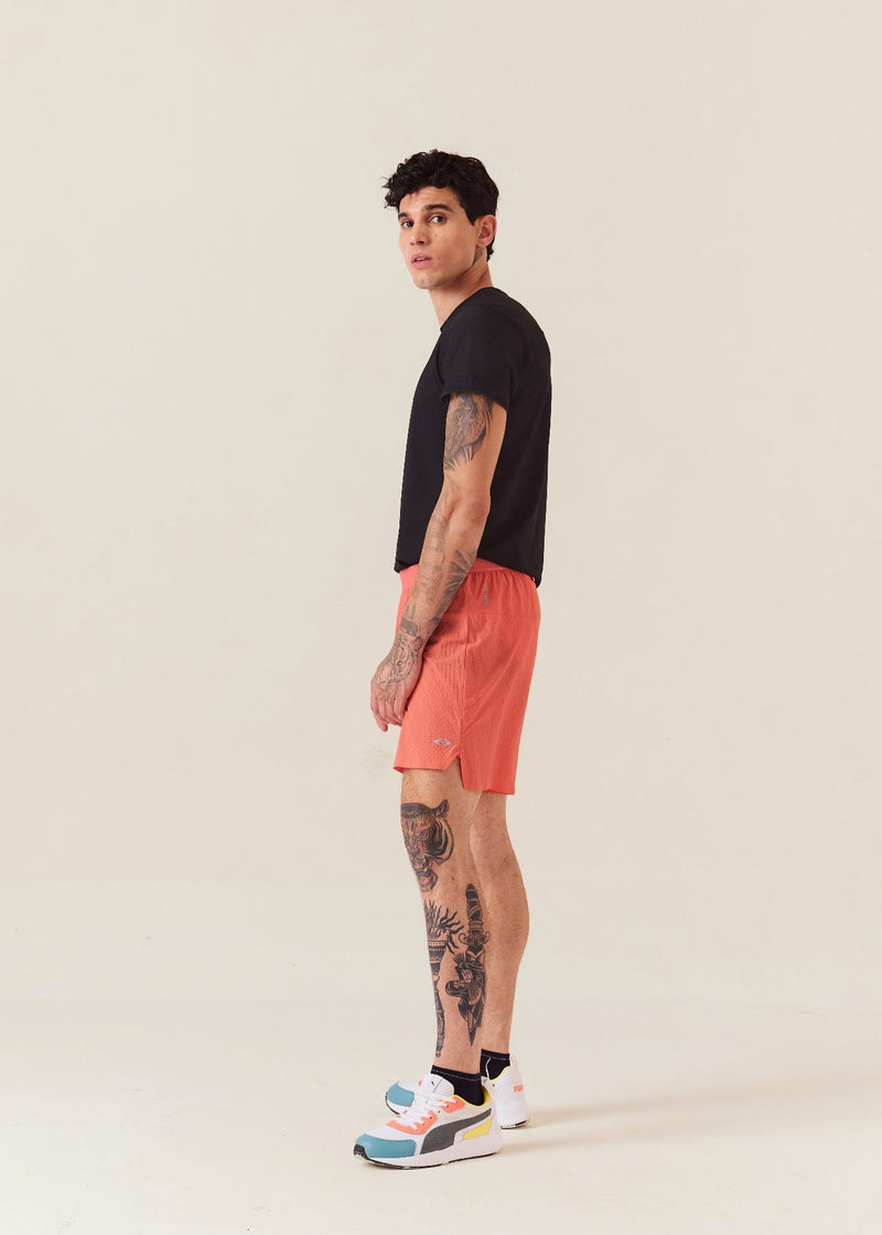 Men Quick Dry Workout Shorts - Coral