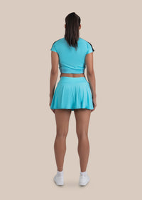 StrchFlex Compression Skort - Cyan Blue - 4