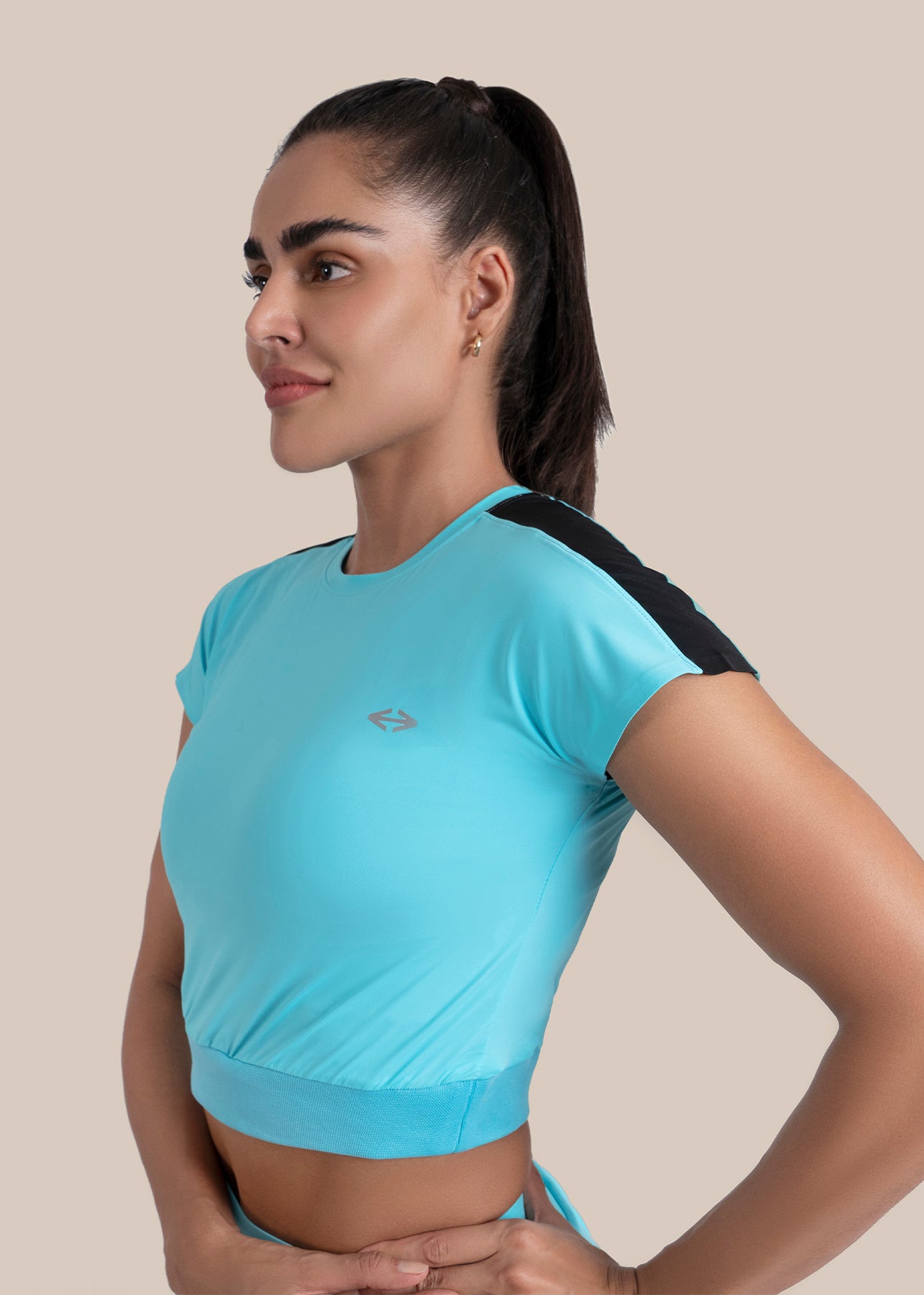StrchFlex Compression Skort - Cyan Blue