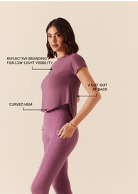 Women V-Back Tie Top - Grape Nector - 3