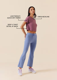 Women Quick Dry Workout Top - Grape Nector - 3
