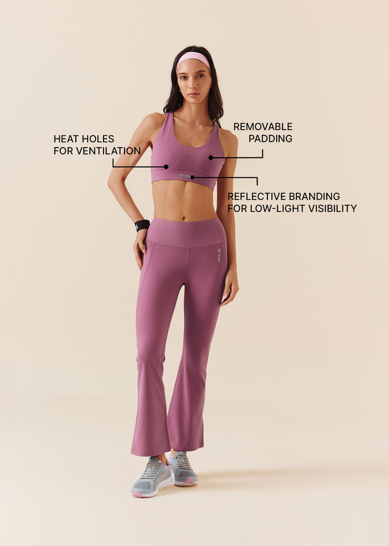Low Impact Racerback Sports Bra - Grape Nector