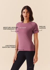Women Fitness Top - Grape Nector - 3