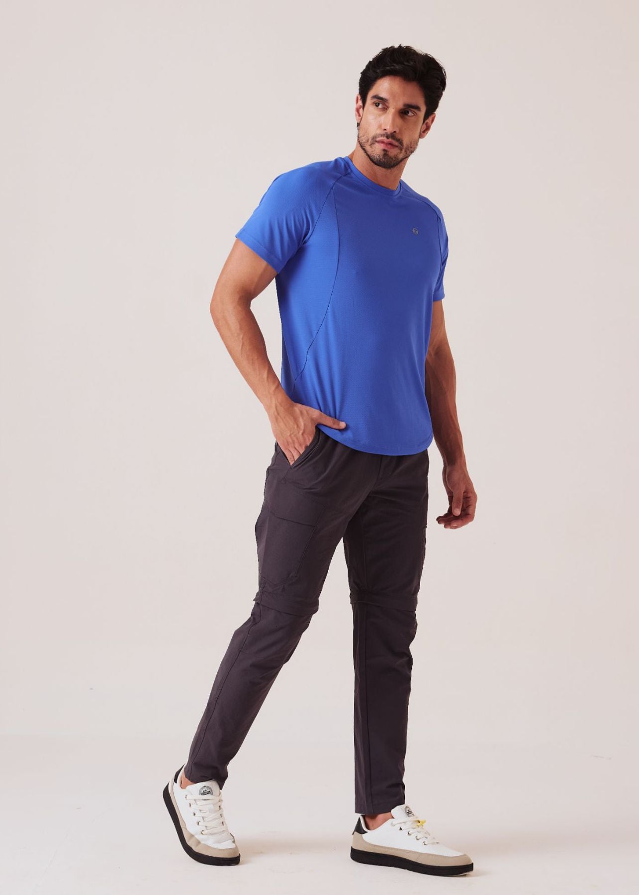 Slim Fit Performance Track Pants - Dark Grey