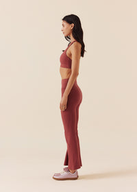 Women Breathable Racerback Bra - Marsala Red - 4