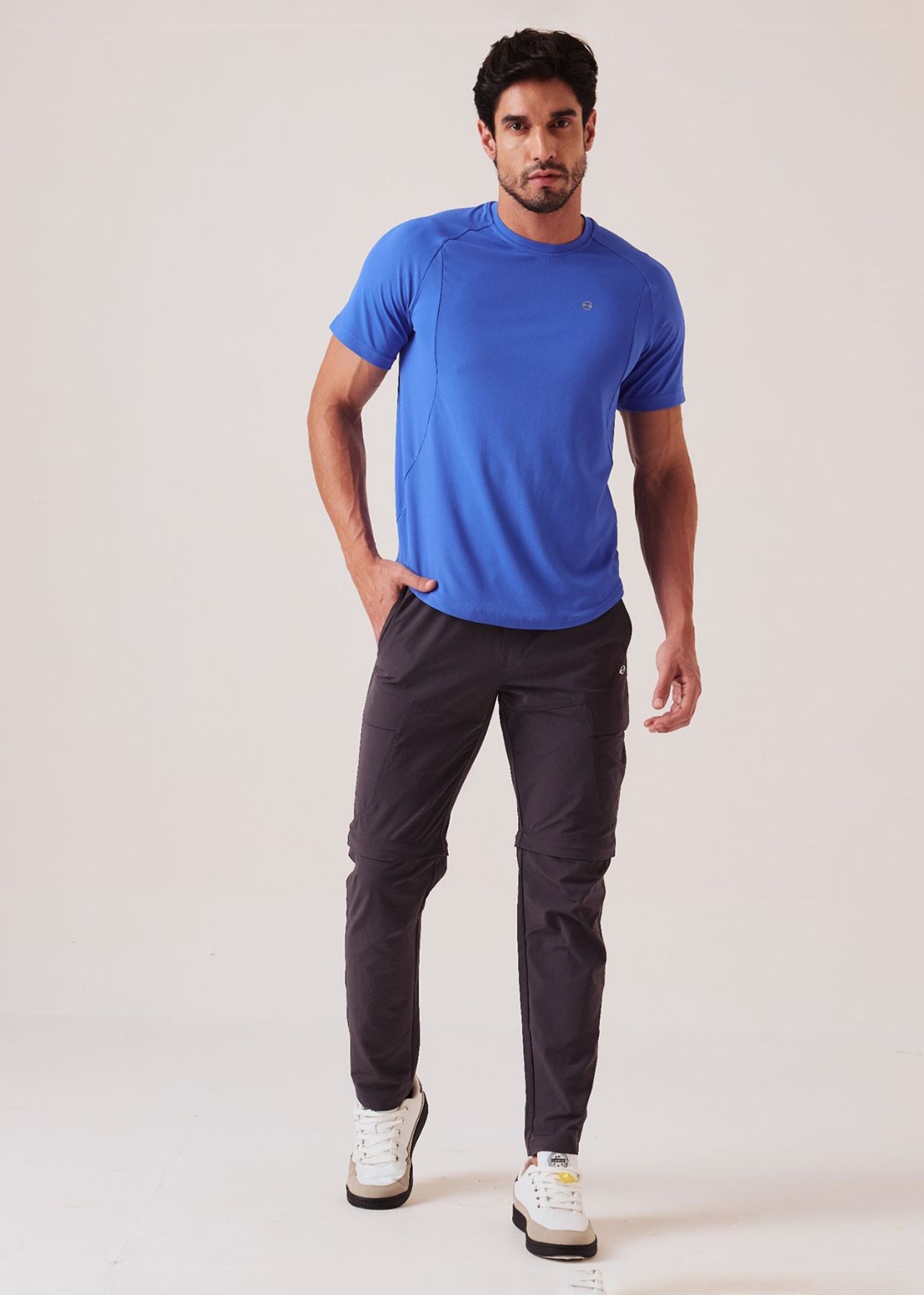 Slim Fit Performance Track Pants - Dark Grey