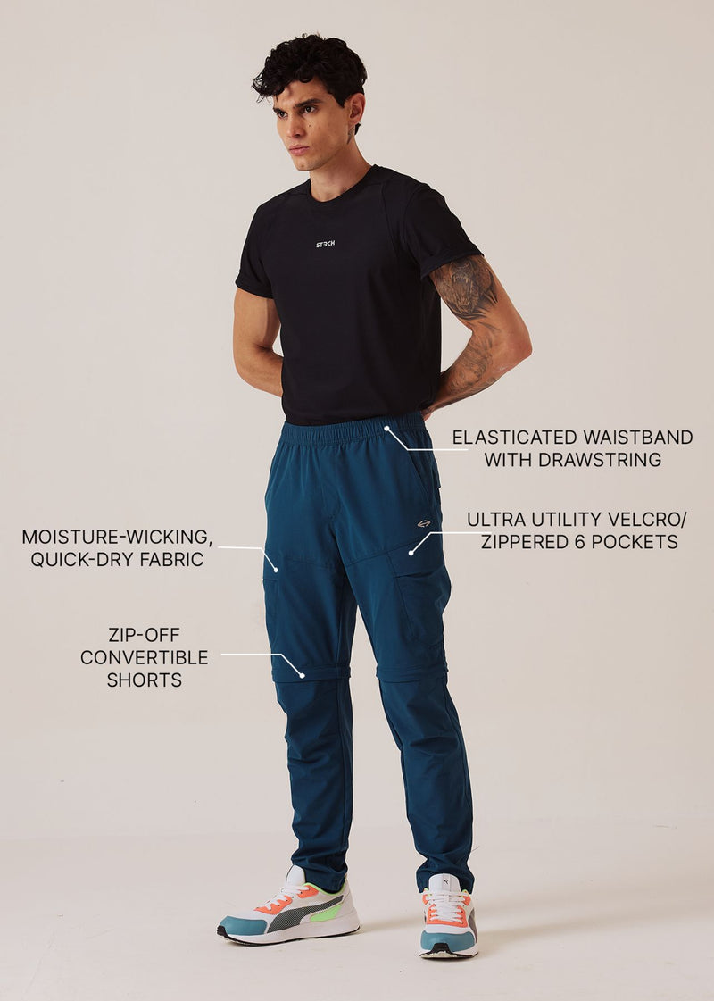 Men Regular Fit Track Pants - Dark Teal