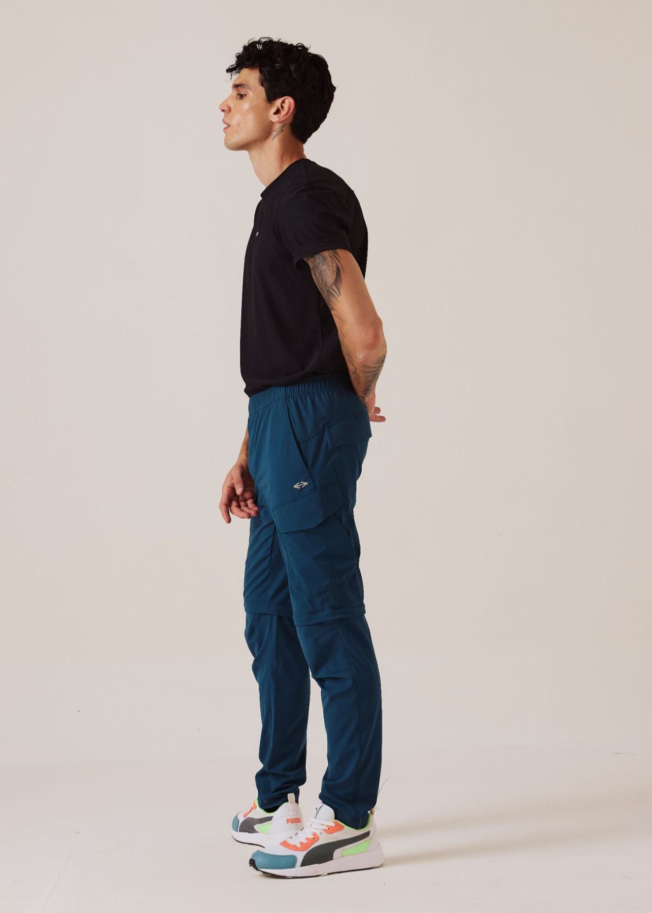 Slim Fit Performance Track Pants - Dark Teal