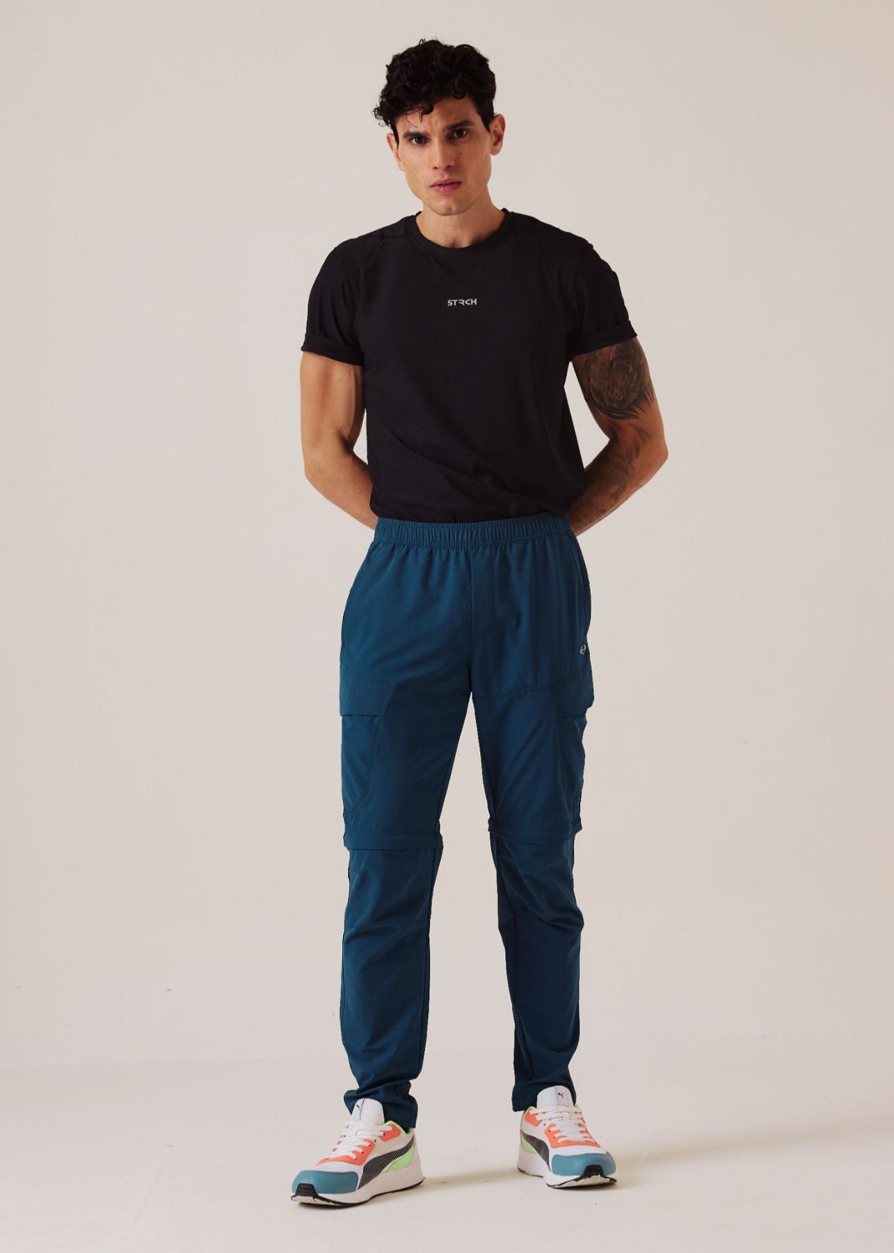Slim Fit Performance Track Pants - Dark Teal